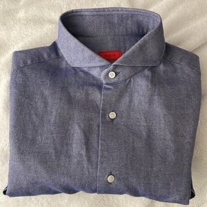 Isaia blue dress shirt
